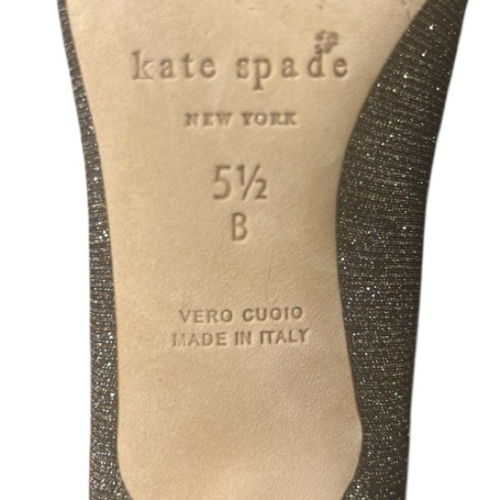 Kate Spade New York Womens Juliette Bow Toe Dress Pumps Bronze Size 5.5 - Picture 9 of 10